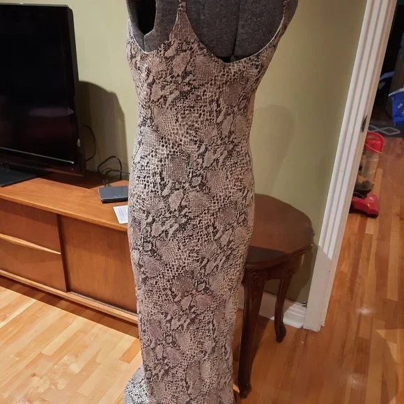 LONG SILK DRESS - Picture 4 of 5